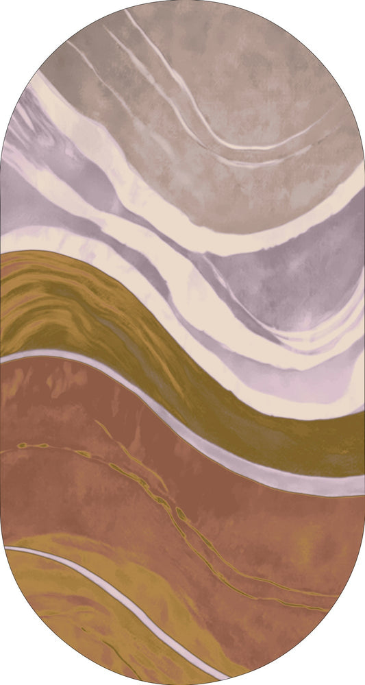 Vloerkleed MOMO rugs x NOŪRA studios - Waves Multicolour matt capsule