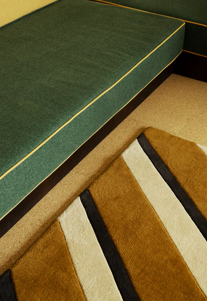 Vloerkleed Layered | Teklan Diagonal Sand