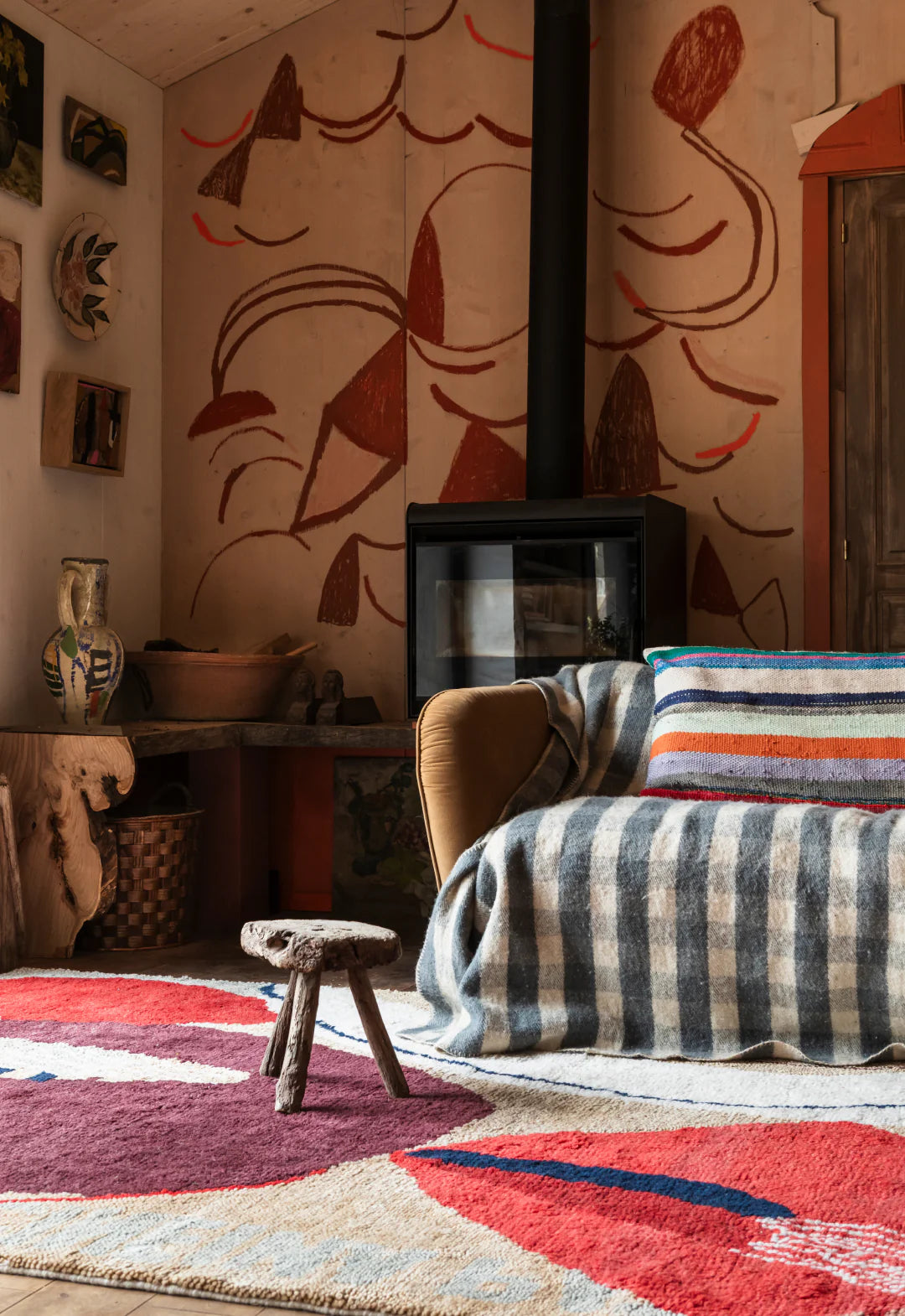 Vloerkleed Layered Heather Chontos Collage Wool Rug