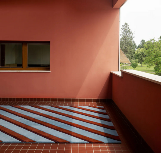 Vloerkleed Layered | Teklan Diagonal Sky