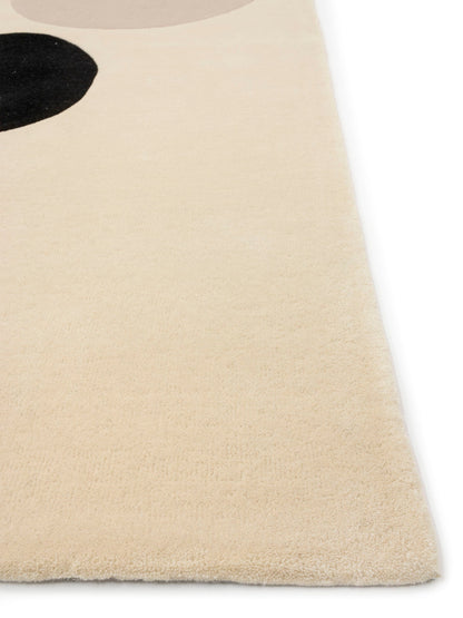 Vloerkleed Abstract en verfijnd Bubbles beige