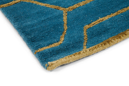 Laagpolig vloerkleed Wedgwood Arris Teal 37307