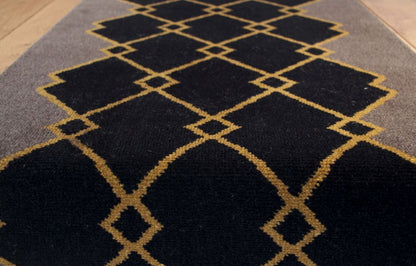 Traploper Hartley Tissier Winston Arlequin Chene, Noir & Ocre