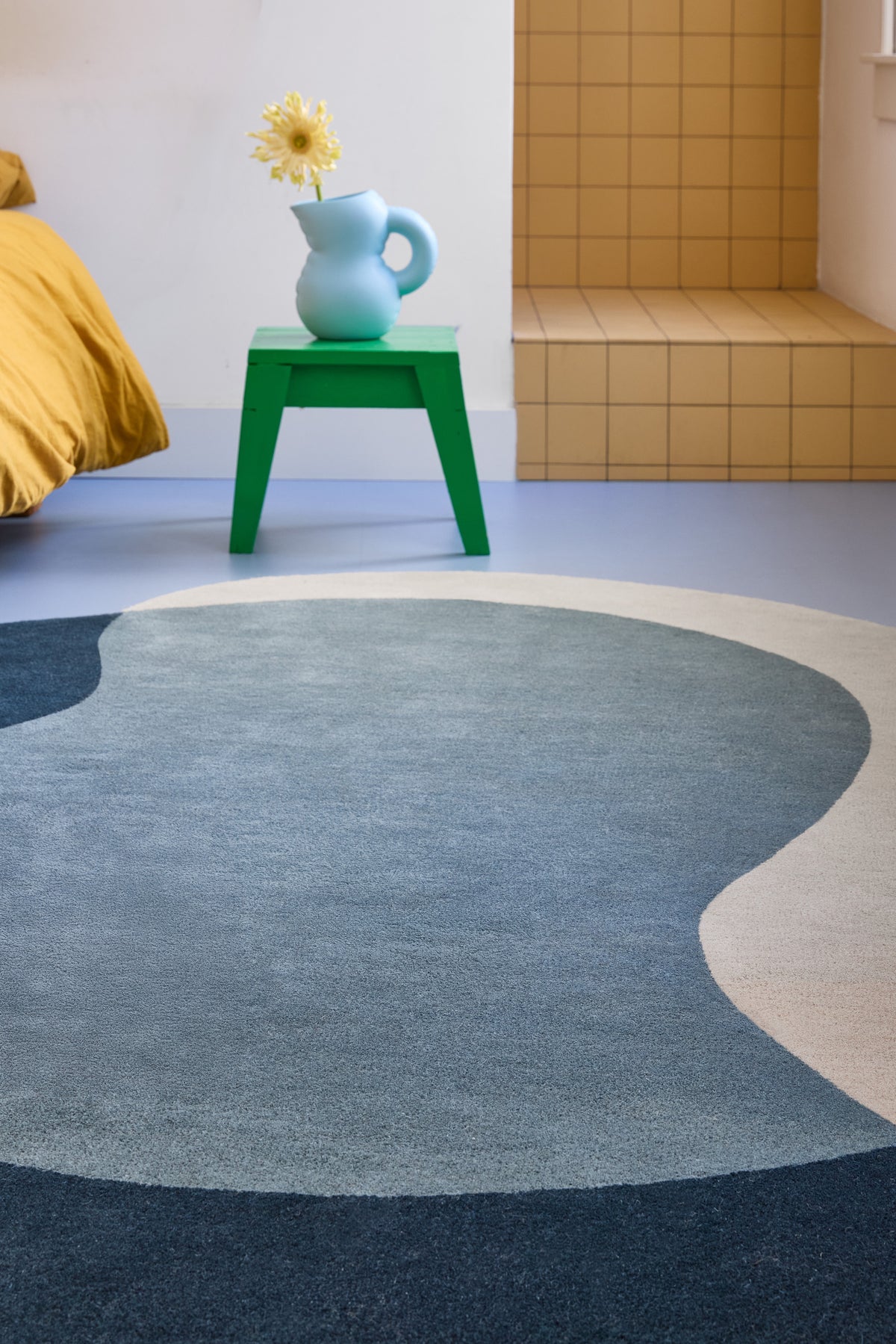 Vloerkleed Brink en Campman Element Lane Blue 087508 – sfeerfoto