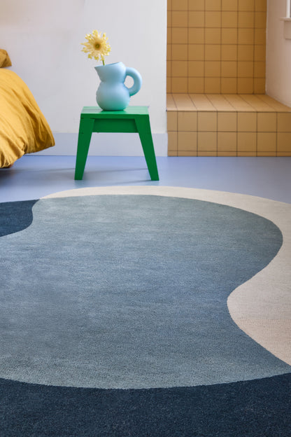 Vloerkleed Brink en Campman Element Lane Blue 087508 – sfeerfoto