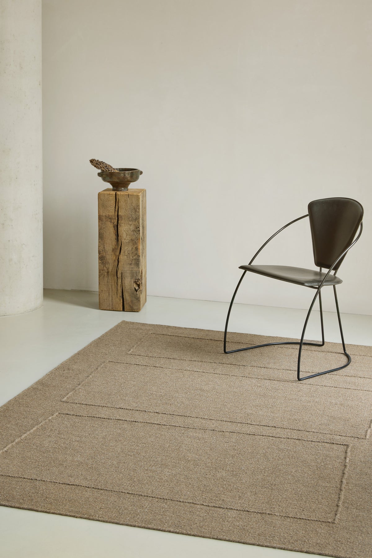 Vloerkleed Brink en Campman Senso Blocks Fur Brown 199305 – sfeerfoto