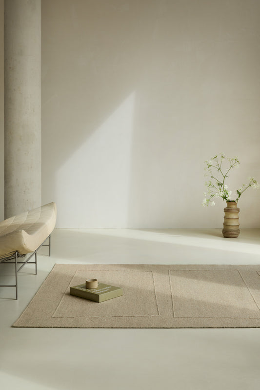 Vloerkleed Brink en Campman Senso Blocks Natural 199301 – sfeerfoto