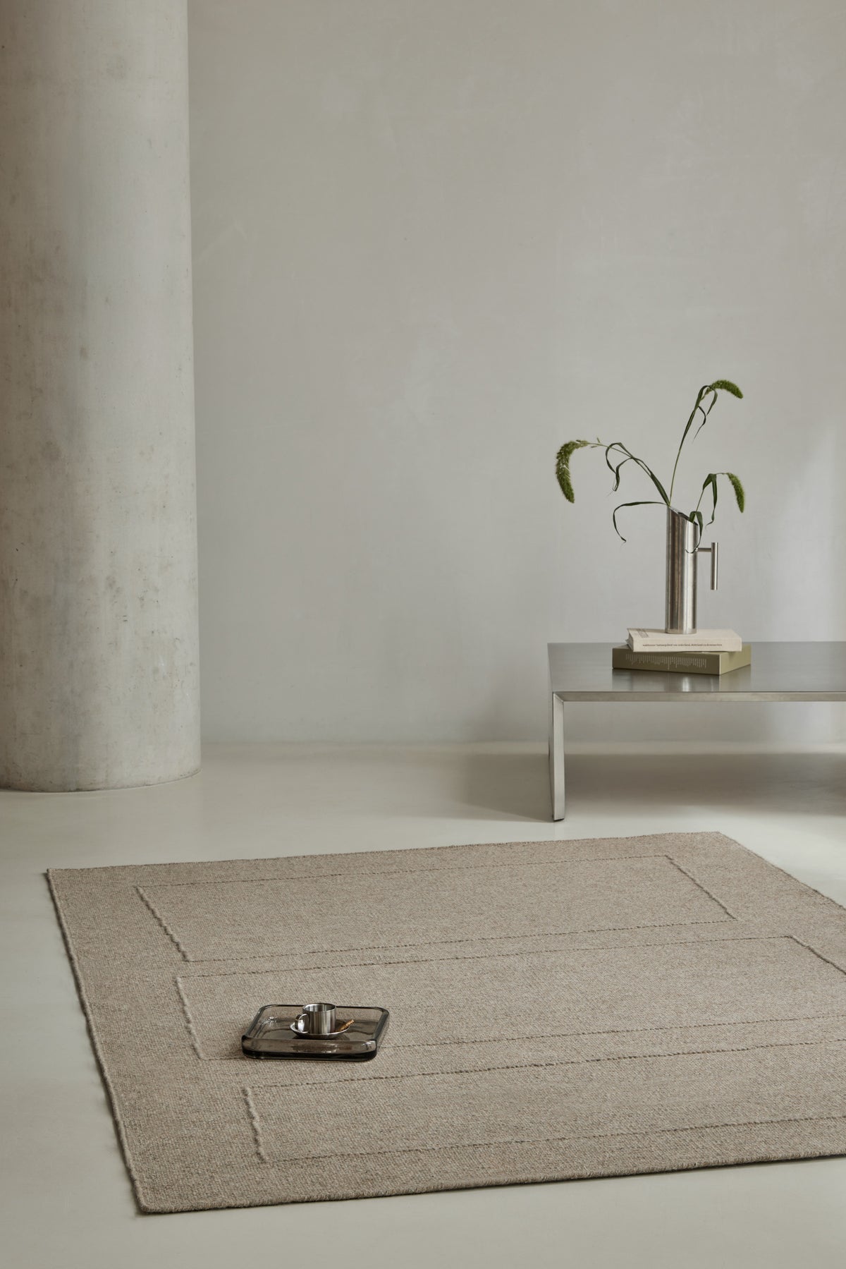 Vloerkleed Brink en Campman Senso Blocks Soft Taupe 199304 – sfeerfoto