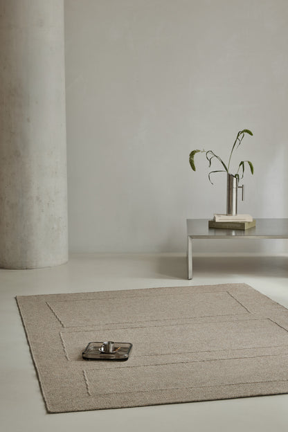 Vloerkleed Brink en Campman Senso Blocks Soft Taupe 199304 – sfeerfoto