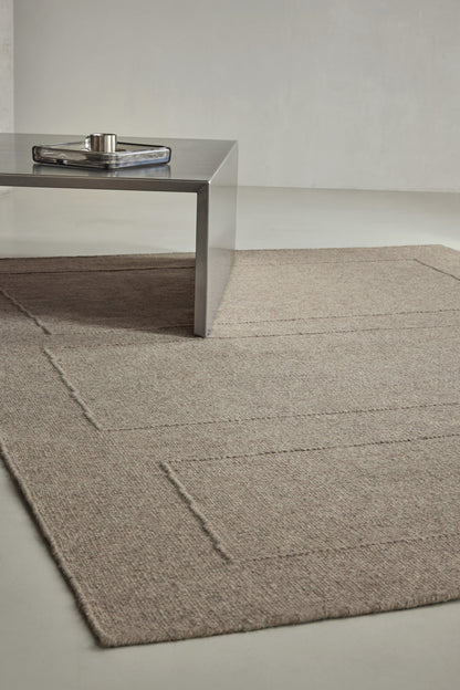 Vloerkleed Brink en Campman Senso Blocks Soft Taupe 199304 – sfeerfoto