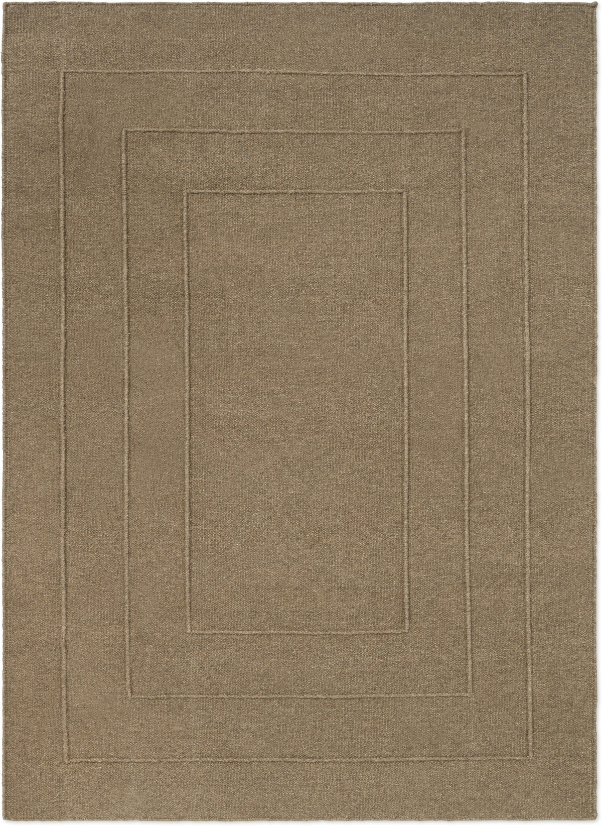 Vloerkleed Brink en Campman Senso Border Fur Brown 199105 – bovenaanzicht