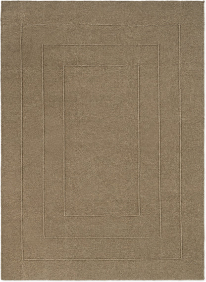 Vloerkleed Brink en Campman Senso Border Fur Brown 199105 – bovenaanzicht