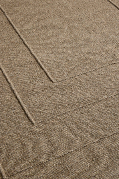 Vloerkleed Brink en Campman Senso Border Fur Brown 199105 – sfeerfoto