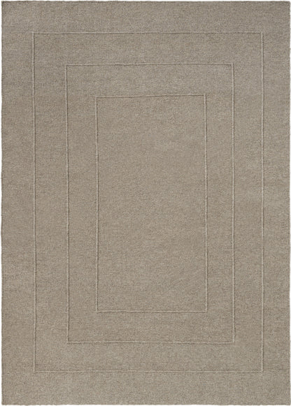 Vloerkleed Brink en Campman Senso Border Soft Taupe 199104 – bovenaanzicht