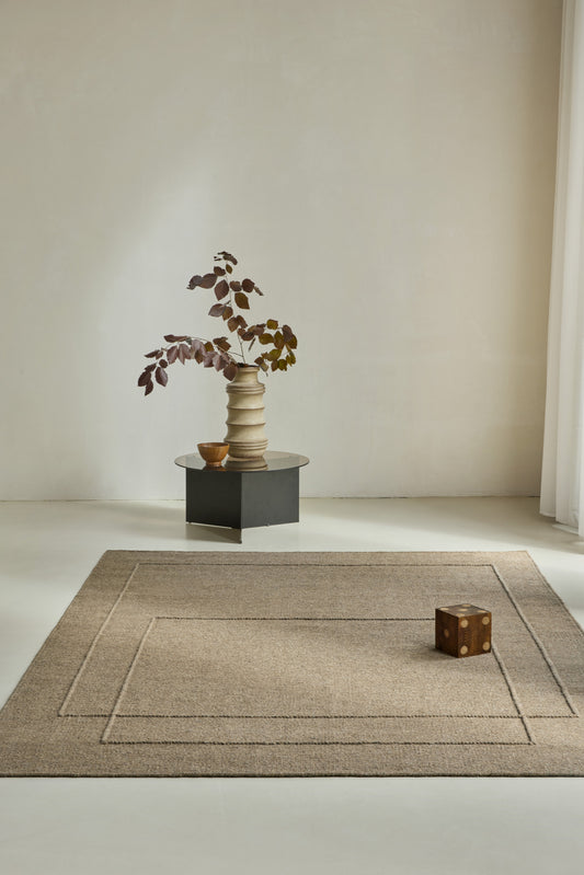 Vloerkleed Brink en Campman Senso Level Fur Brown 199205 – sfeerfoto