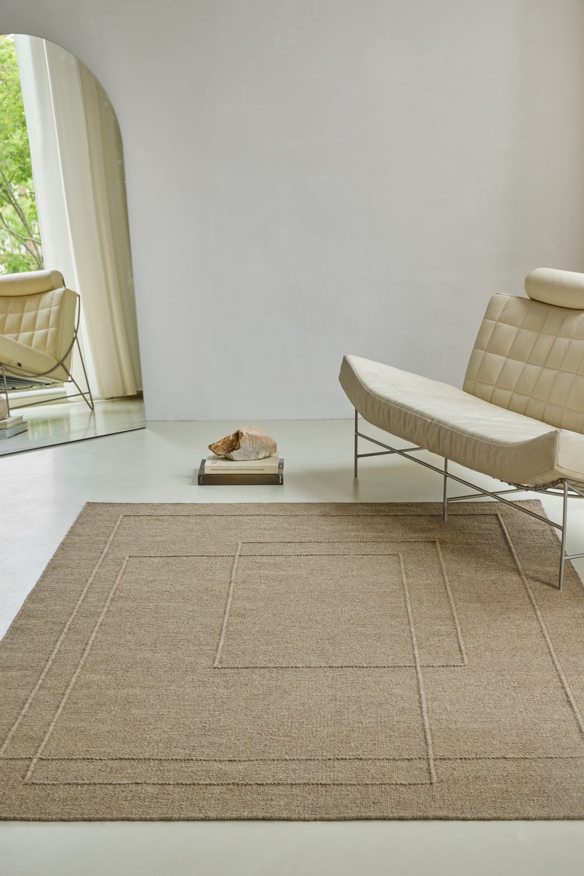 Vloerkleed Brink en Campman Senso Planes Fur Brown 199005 – sfeerfoto