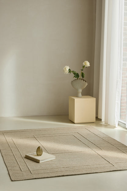Vloerkleed Brink en Campman Senso Planes Natural 199001 – sfeerfoto