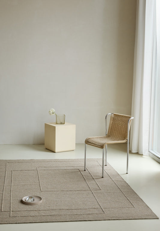Vloerkleed Brink en Campman Senso Planes Soft Taupe 199004 – sfeerfoto