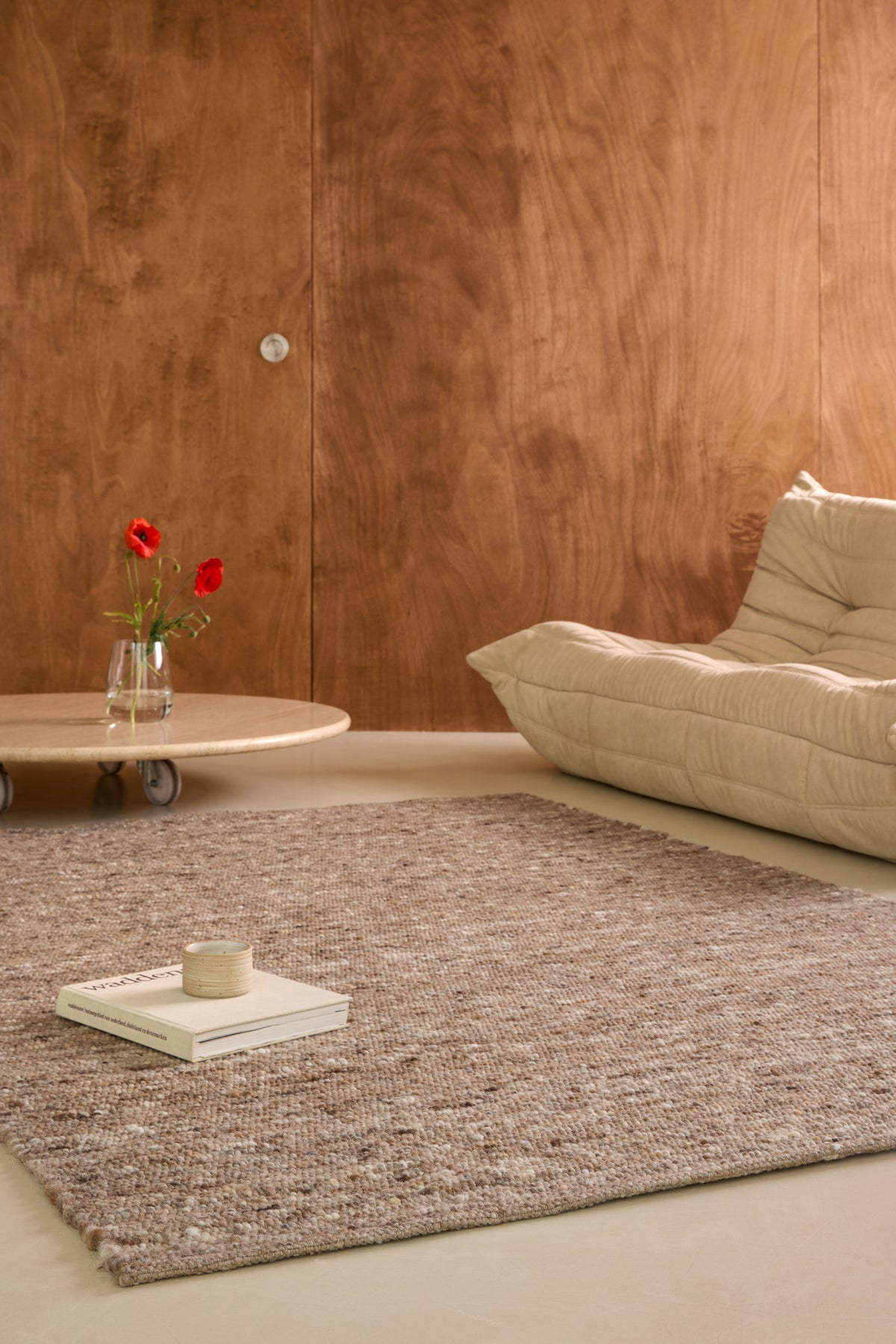 Vloerkleed Brink en Campman Sober Soft Brown 129705 – sfeerfoto
