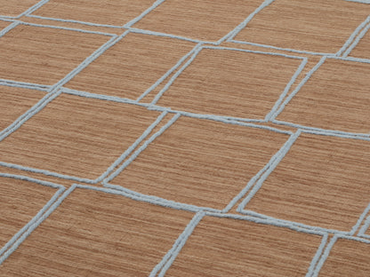 Tessera Offset — Brown light blue van Yabu Pushelberg voor cc-tapis – detail