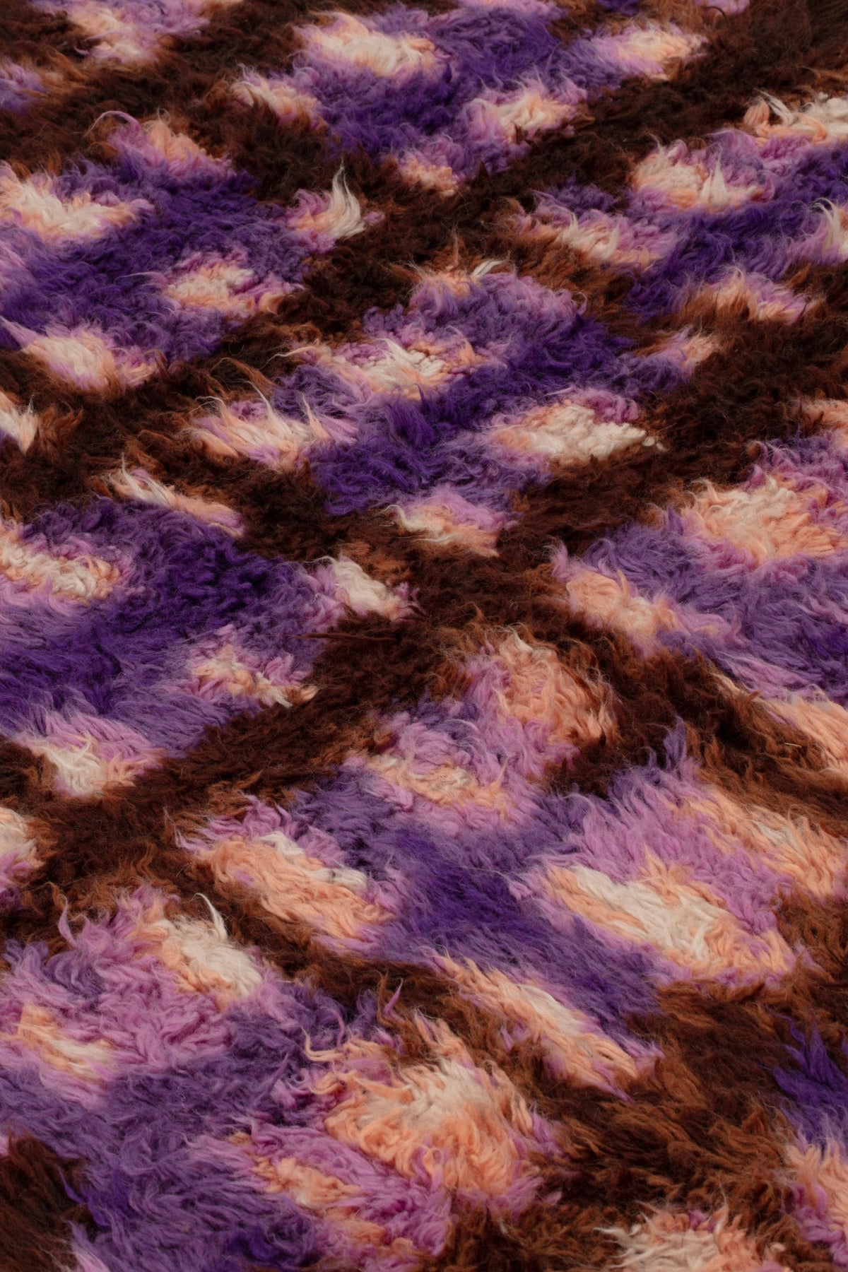 Grandma Pattern 1 — Purple Brown | cc-tapis – detail