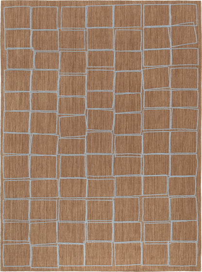 Tessera Offset — Brown light blue | cc-tapis – volledig