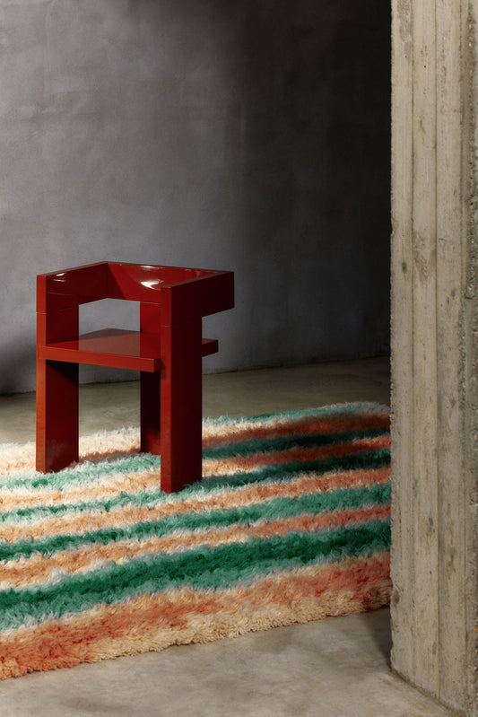 Grandma Pattern 5 — Green Red | cc-tapis – sfeer