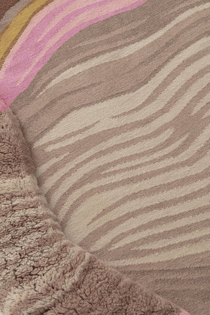 Folds — Pink yellow | cc-tapis – detail