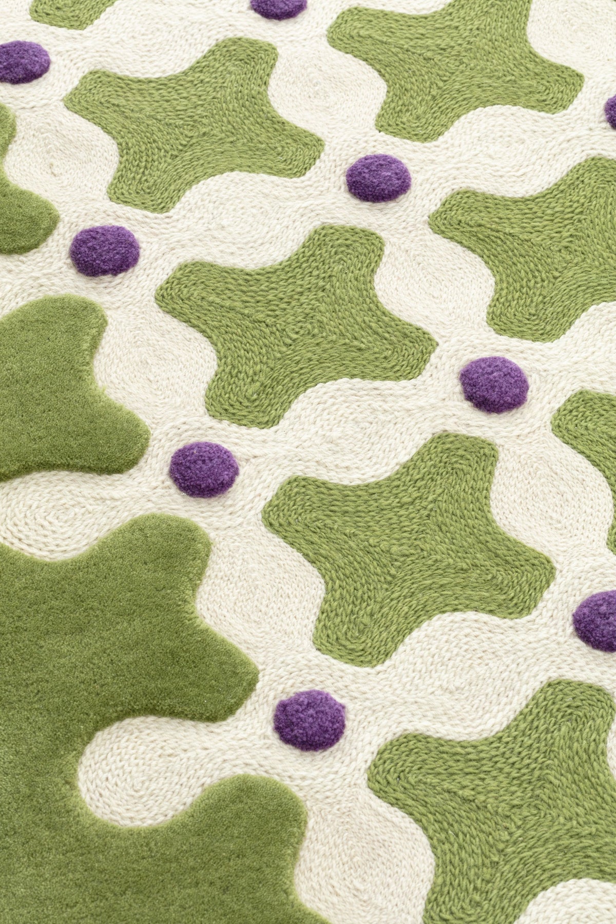 Criss Cross — Green | cc-tapis – detail