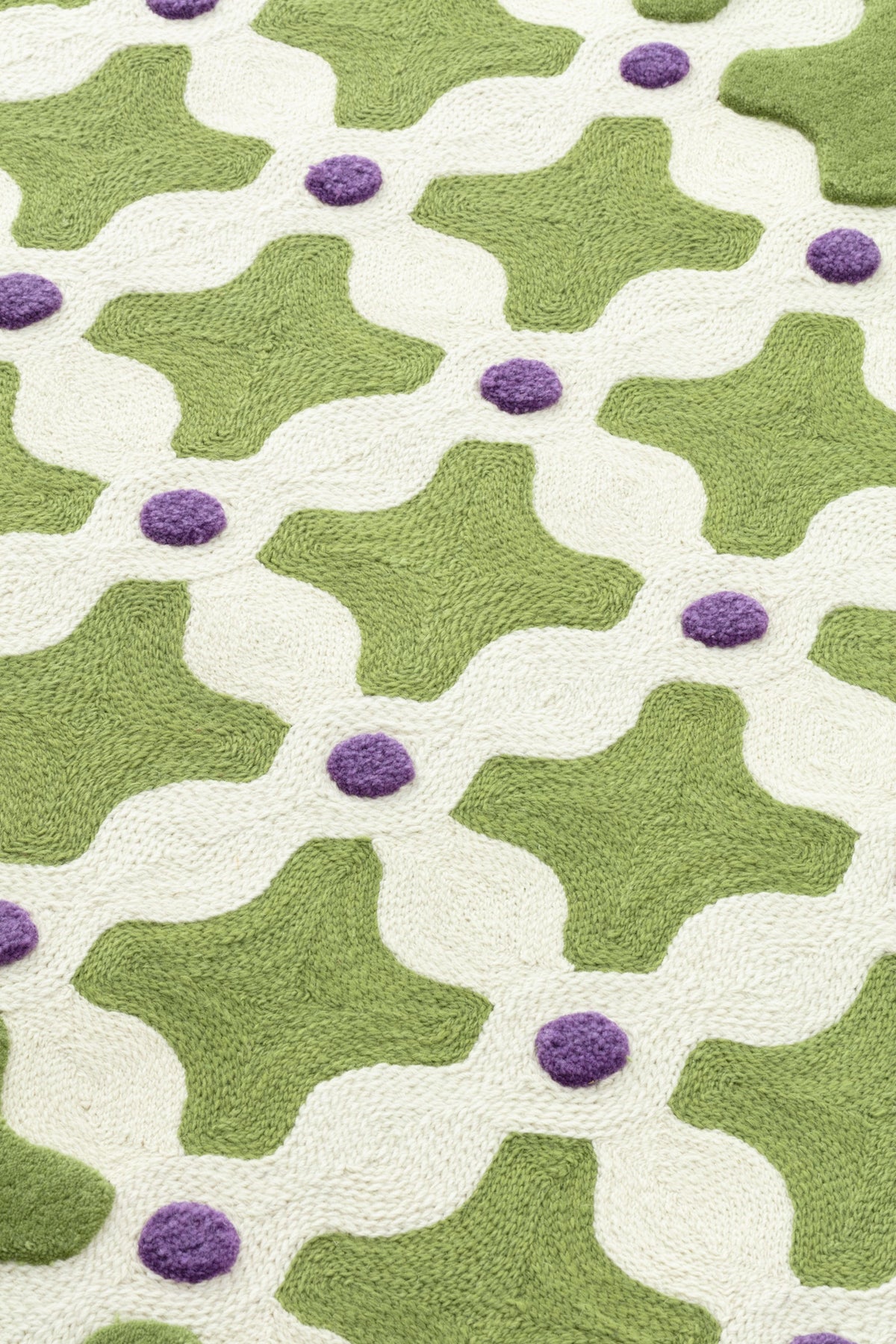Criss Cross — Green | cc-tapis – detail