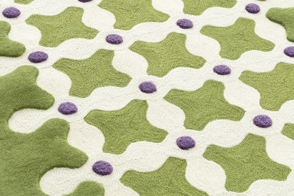 Criss Cross — Green | cc-tapis – detail