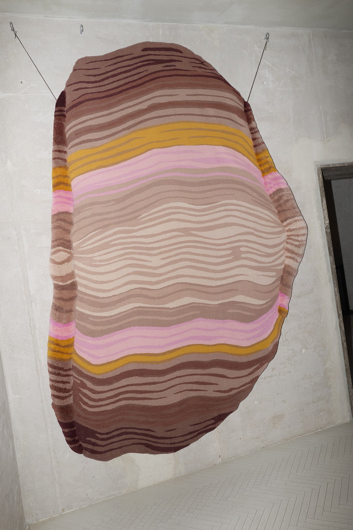 Folds — Pink yellow | cc-tapis – sfeer