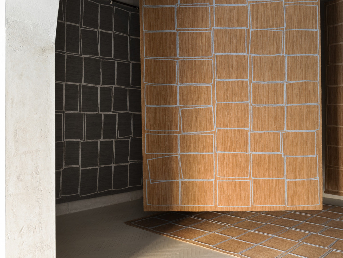 Tessera Offset — Brown light blue | cc-tapis – sfeer