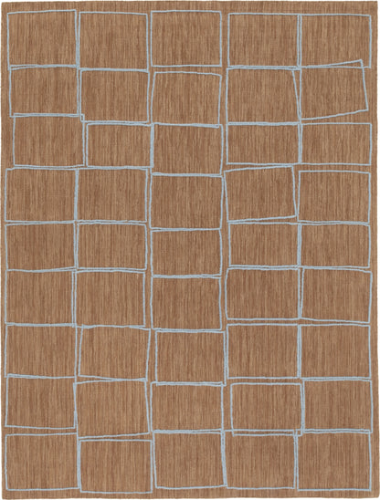 Tessera Offset — Brown light blue | cc-tapis – volledig