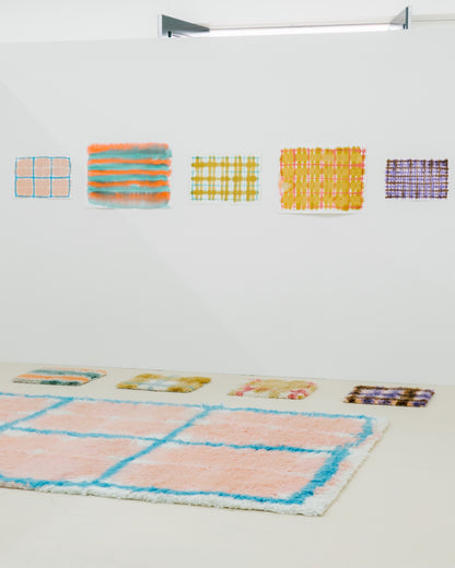 Grandma Pattern 4 — Pink Blue | cc-tapis – sfeer