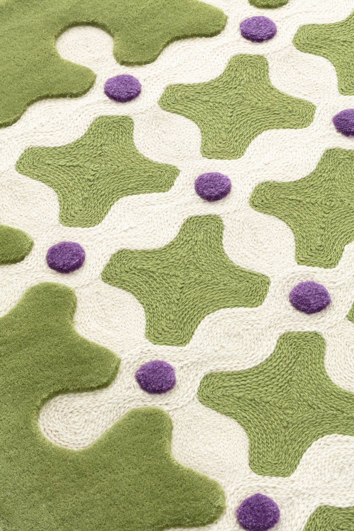 Criss Cross — Green | cc-tapis – detail