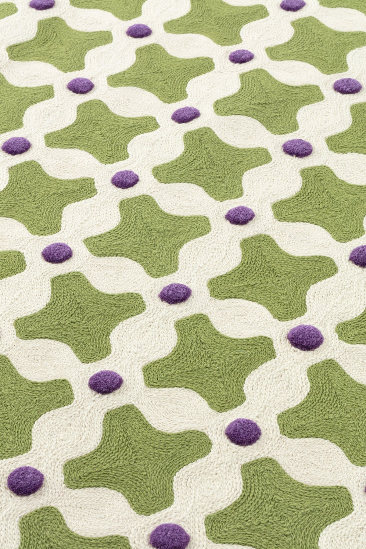 Criss Cross — Green | cc-tapis – detail