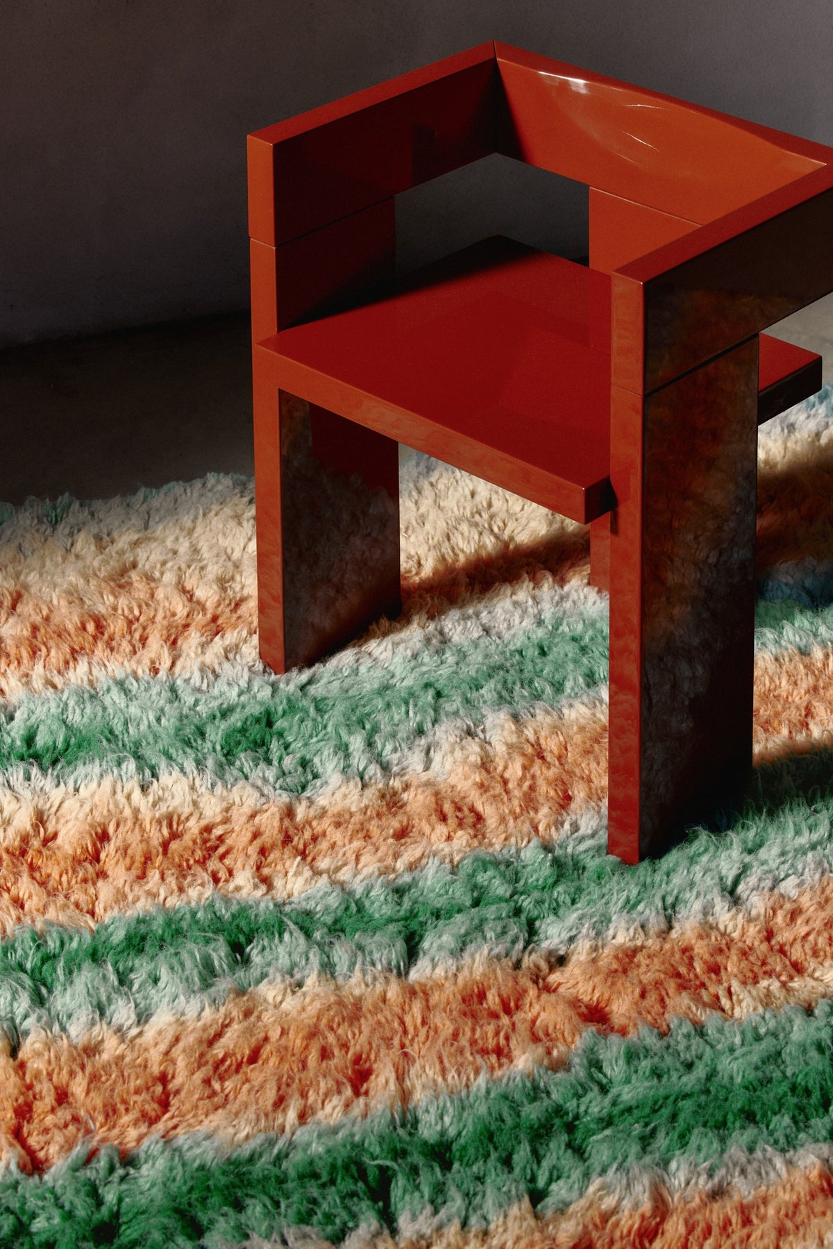 Grandma Pattern 5 — Green Red | cc-tapis – sfeer
