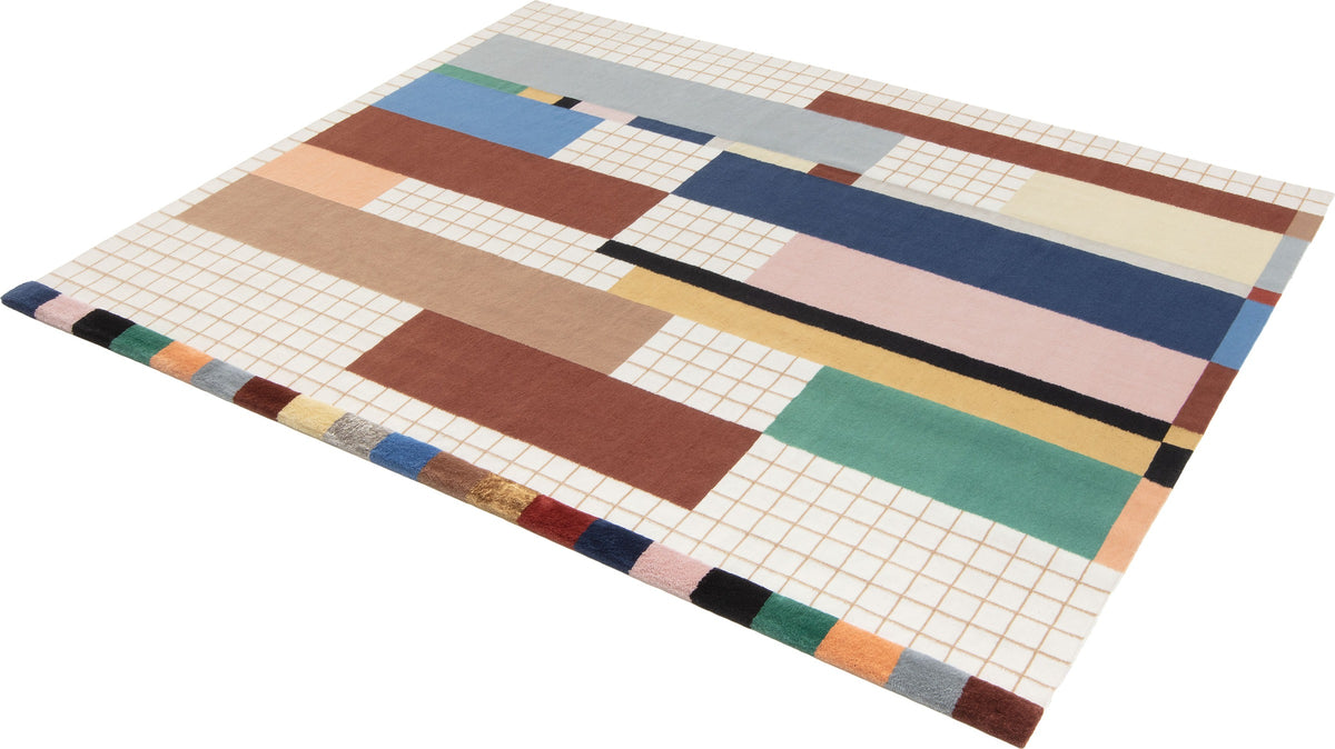 cc-tapis Raag Rectangular Grid 1 van Doshi Levien – perspectief