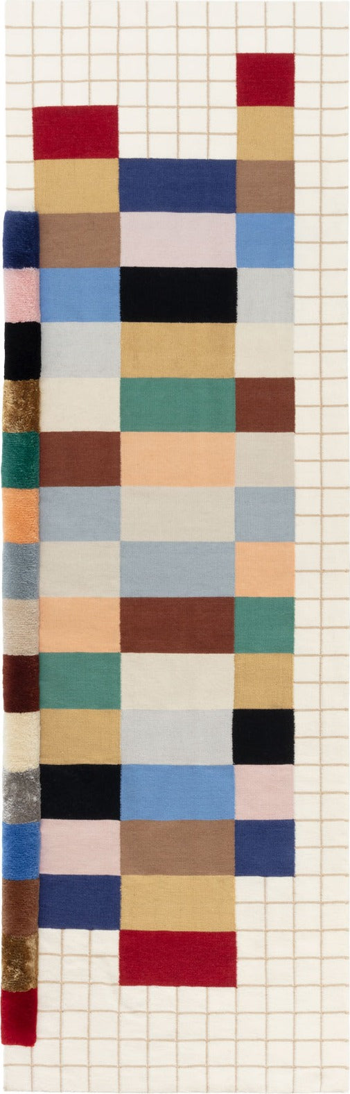 cc-tapis Raag Runner Grid 2 van Doshi Levien – volledig vloerkleed