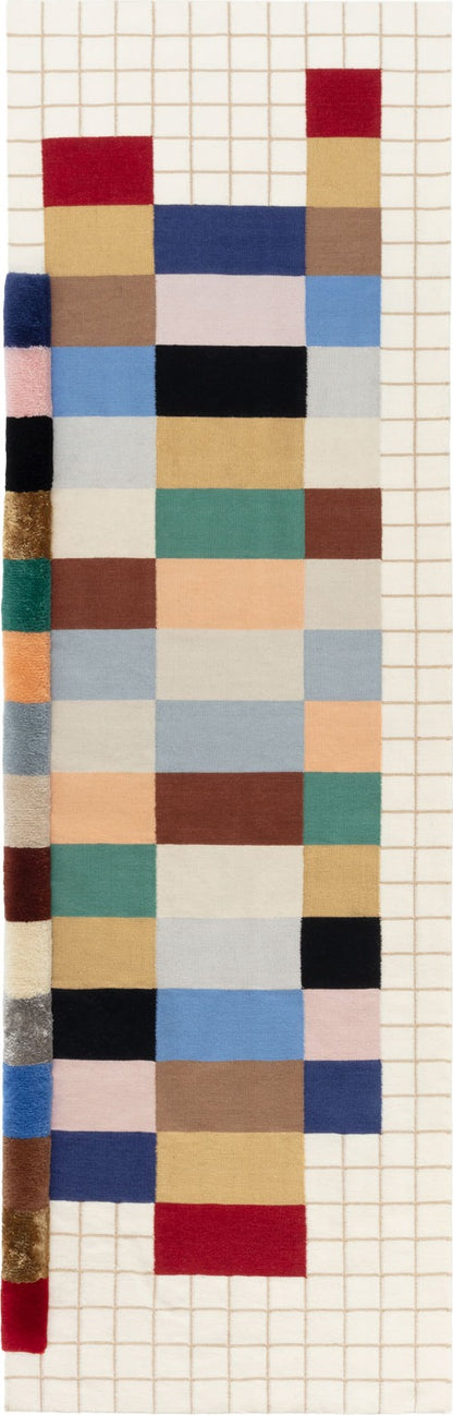 cc-tapis Raag Runner Grid 2 van Doshi Levien – volledig vloerkleed