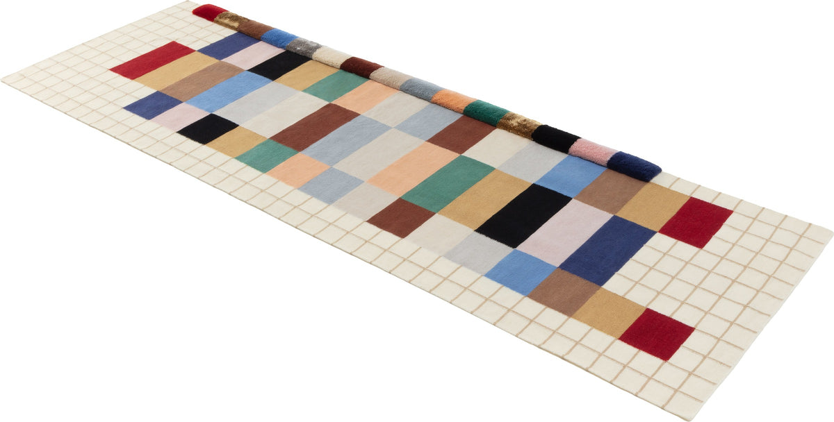cc-tapis Raag Runner Grid 2 van Doshi Levien – perspectief