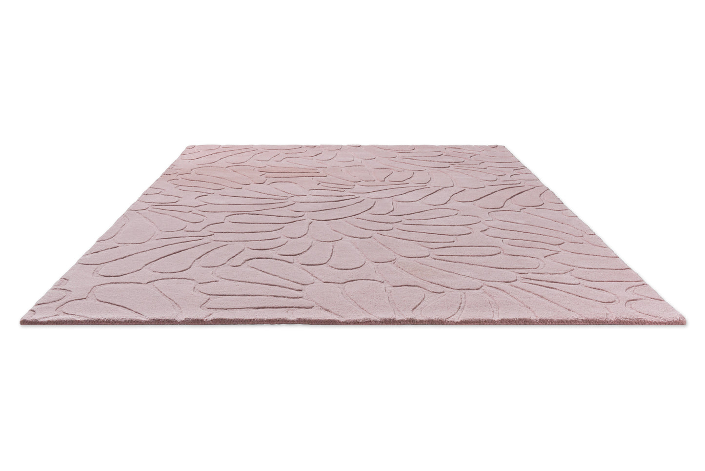 Laagpolig Vloerkleed van Laura Ashley | Coleby petals Chalk pink