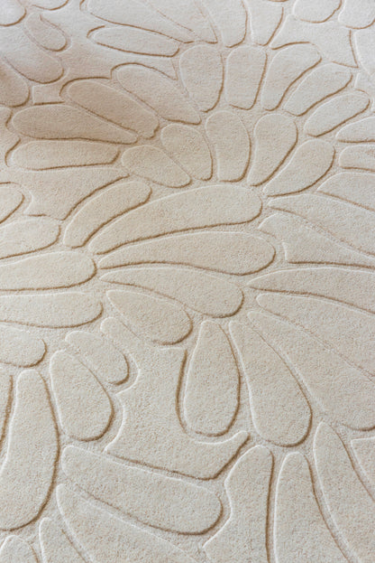 Laagpolig Vloerkleed van Laura Ashley | Coleby petals Ivory cream
