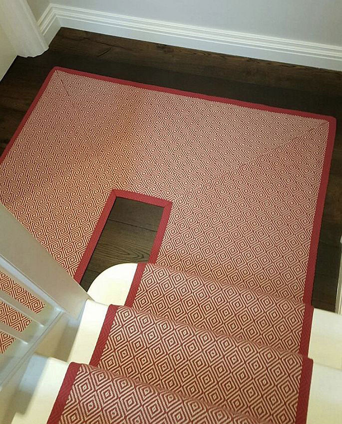 Traploper Hartley Tissier Diamond Border Rouge