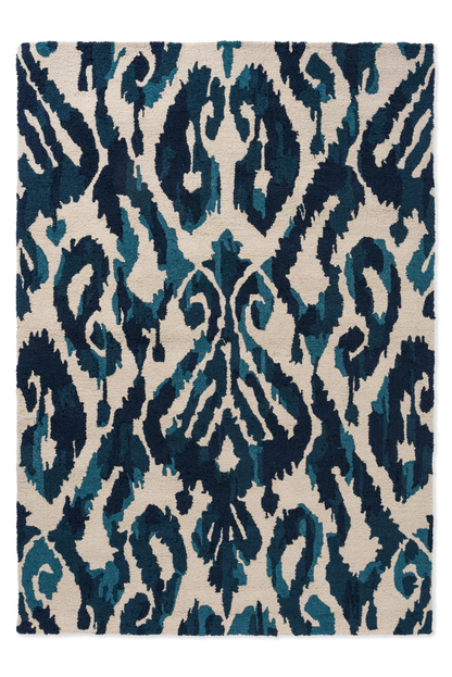 Vloerkleed Sanderson Kasuri Indigo Outdoor 446208