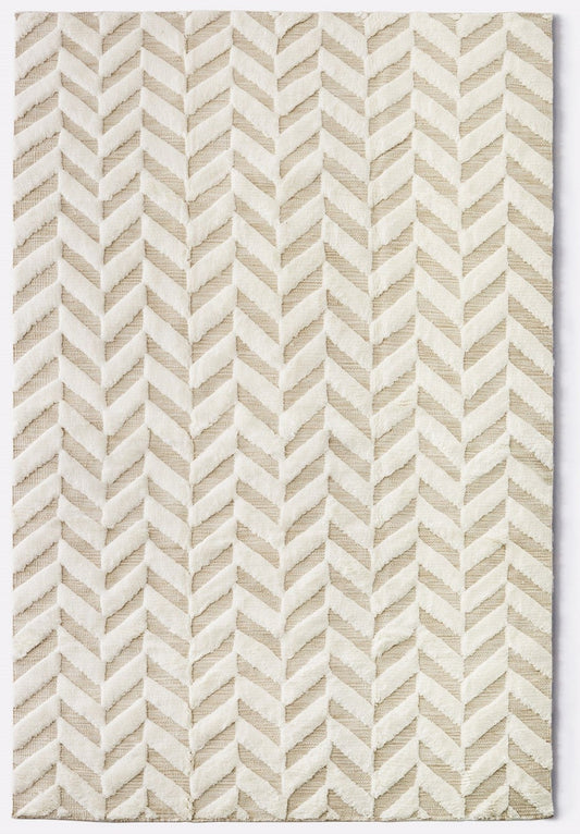 Dusty Deco Herringbone White, originele productfoto strak uitgesneden