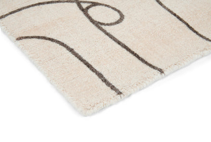 Laagpolig vloerkleed van Scion | Epsilon Charcoal loop