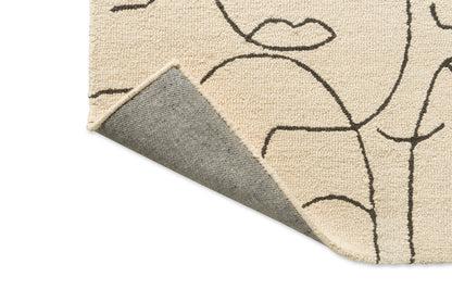 Laagpolig vloerkleed van Scion | Epsilon Charcoal loop