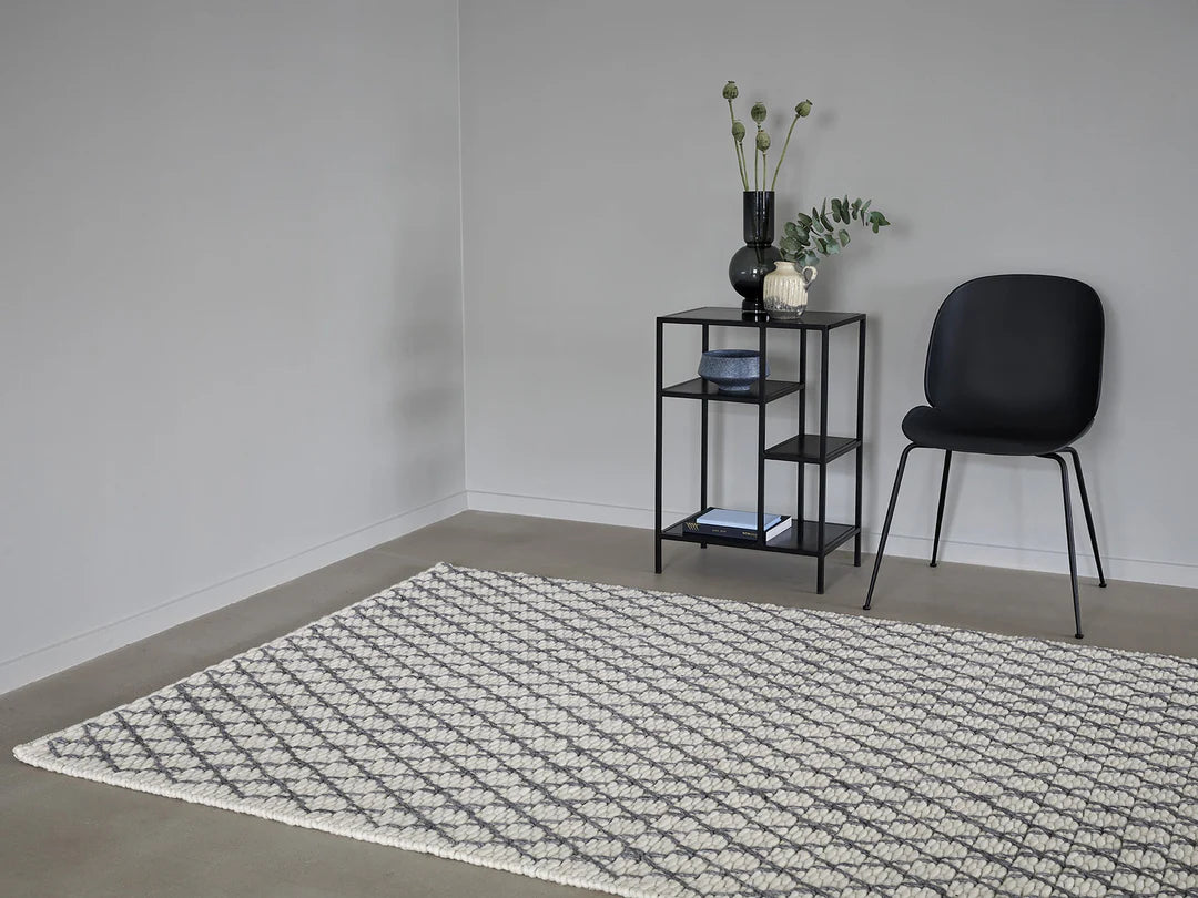 Vloerkleed MOMO Rugs Diamond Charcoal White (outlet)
